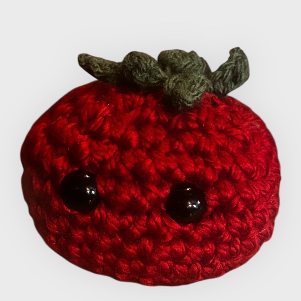Red Crochet Tomato Plush